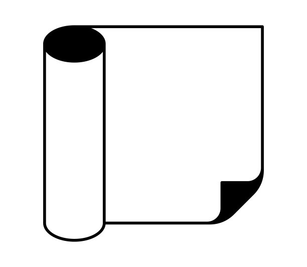 用来贴墙的一卷墙纸。图片下载