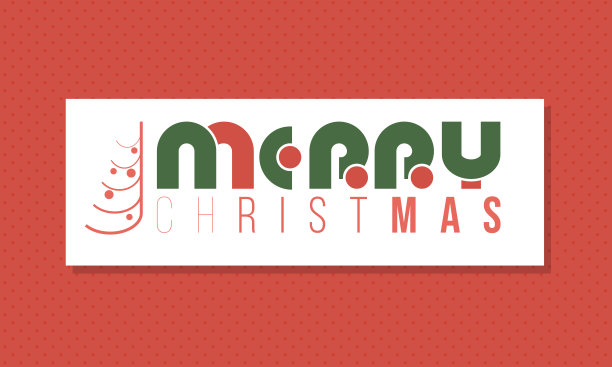 圣诞夜卡片，海报，横幅，贴纸与问候排版。图片下载