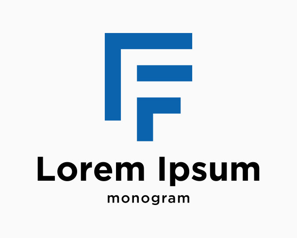 字母F字母组合抽象风格现代大胆优雅箭头技术品牌标识商业设计矢量图片下载
