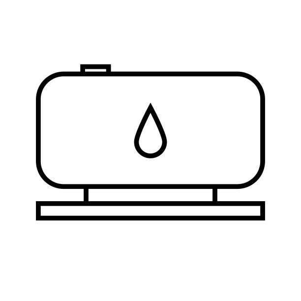 油罐图标。汽油或燃料的储存向量。图片下载