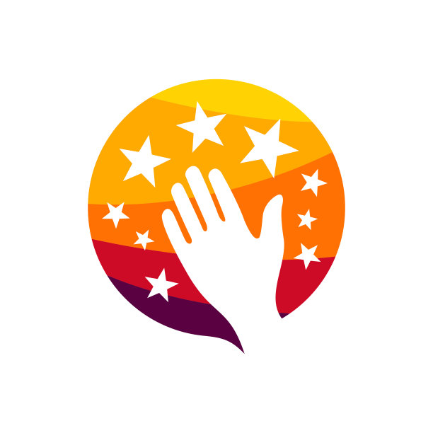 手达星梦矢量图标插图图片下载