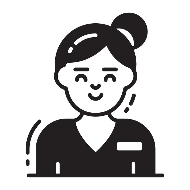 临床医生图标，单一化身矢量插图图片下载