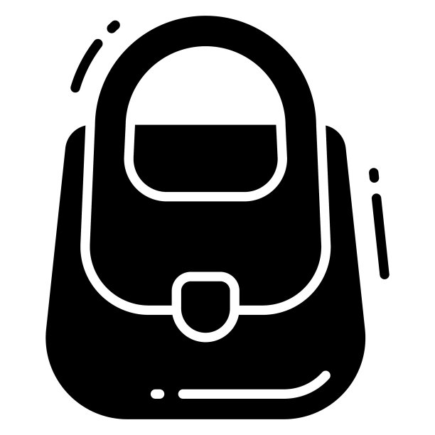 钱包图标，时髦的风格，孤立的白色背景，股票矢量插图。图片下载