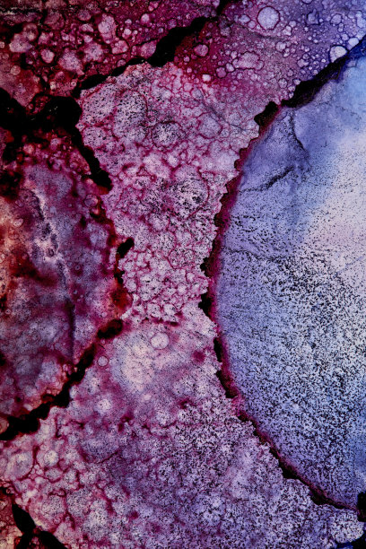 酒精水墨抽象流体艺术绘画。图片下载