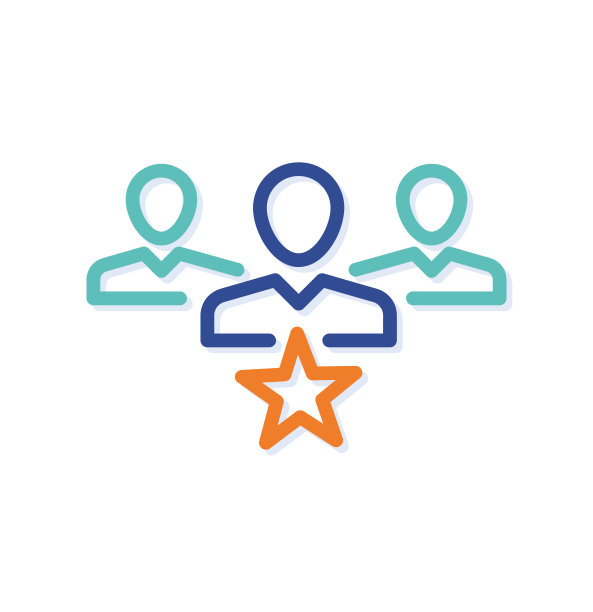 抽象团队领导目标标志图标。图片下载