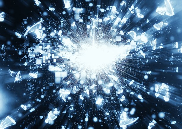 科学技术概念外太空发光恒星的3d插图图片下载