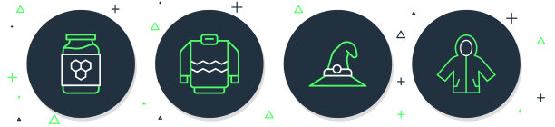 套线毛衣女巫帽子蜂蜜罐和图片下载