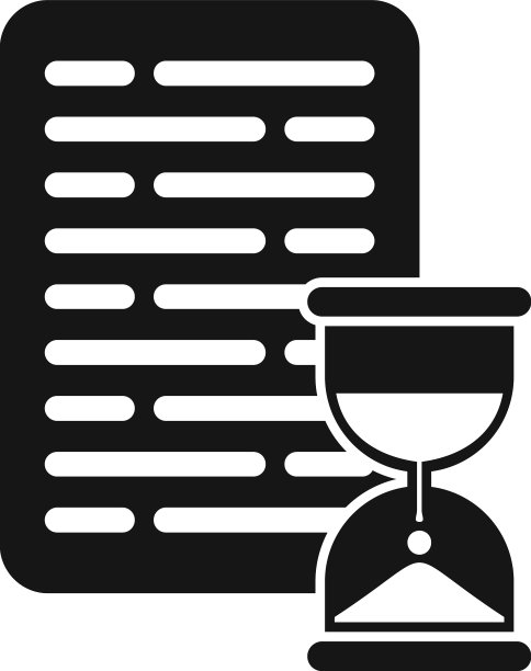 沙漏纸张图标任务控制图片下载