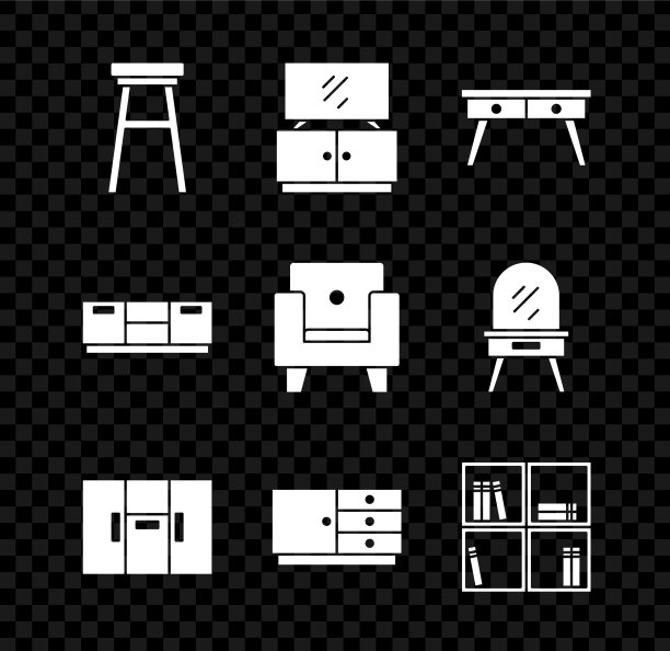 椅子、电视、台架、办公室、书桌、衣柜图片下载