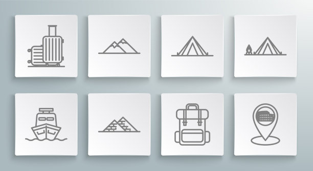 集线船山埃及金字塔徒步旅行图片下载