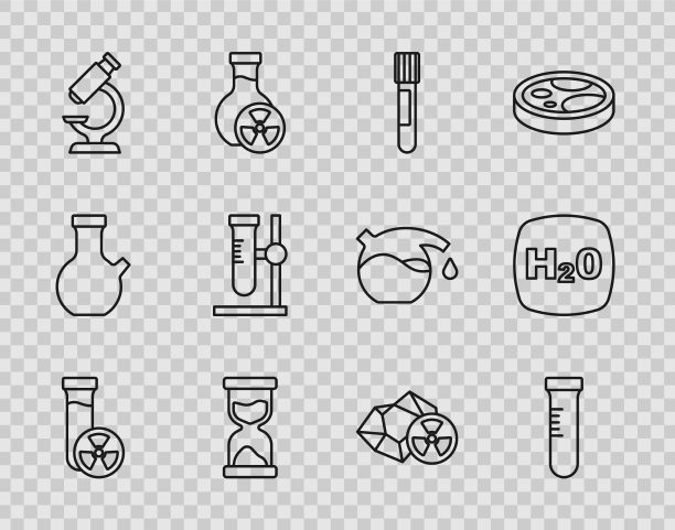 用有毒液体旧的试管设线图片下载