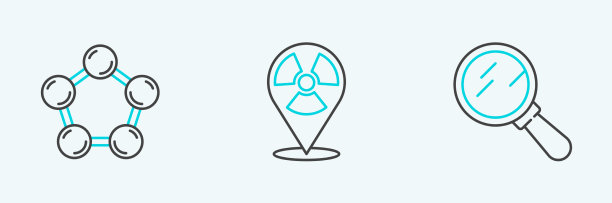 设置线放大镜分子和图片下载