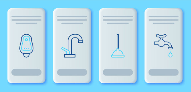 设线水水龙头橡胶柱塞厕所小便器图片下载