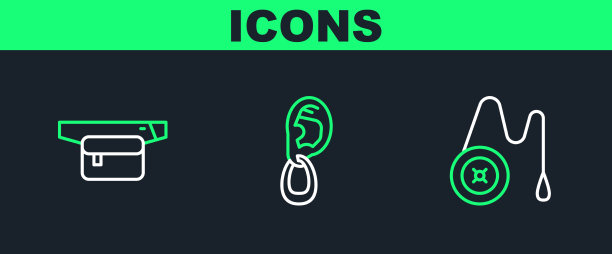 套线溜溜球玩具腰袋香蕉和耳朵图片下载