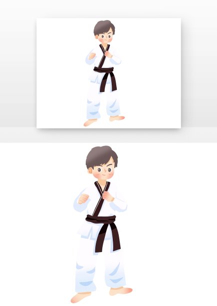 跆拳道人物儿童图片下载