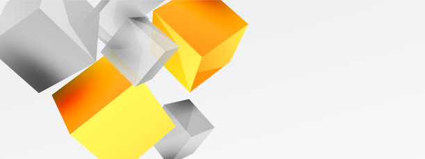 3d立方体抽象背景组成图片下载