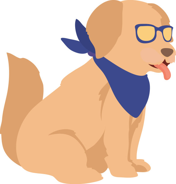 戴眼镜的狗图片下载