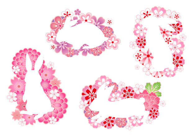 日本兔年卡图片下载