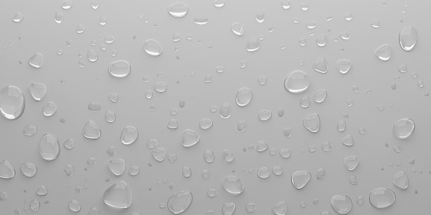 雨后玻璃上的雨滴3d插图图片下载