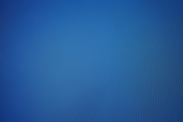 蓝色LED显示屏背景，中心有聚光灯，适合技术和商业理念。图片下载