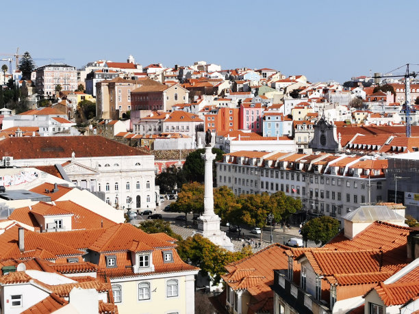葡萄牙里斯本的全景和空中街景图片下载