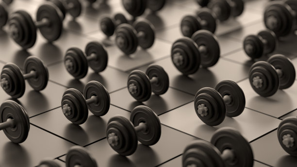 哑铃重量，健身，健康的生活方式概念图片下载
