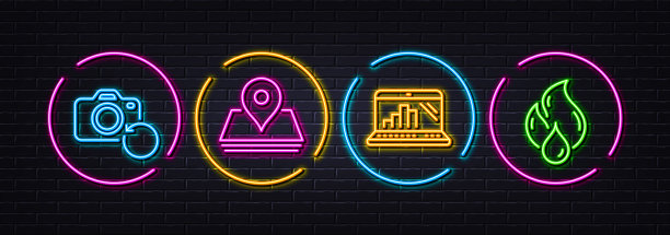 图笔记本别针和恢复照片最小线图片下载