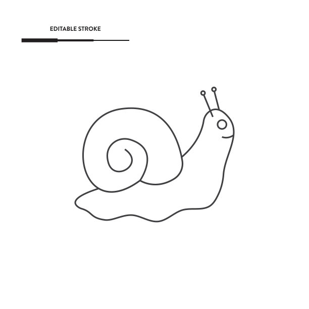 蜗牛图标矢量设计。图片下载