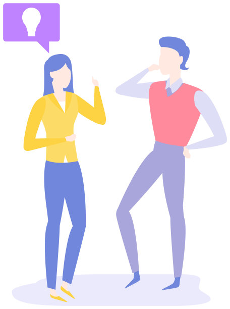 思考创新，寻找解决方案。同事交流，讨论创意图片下载