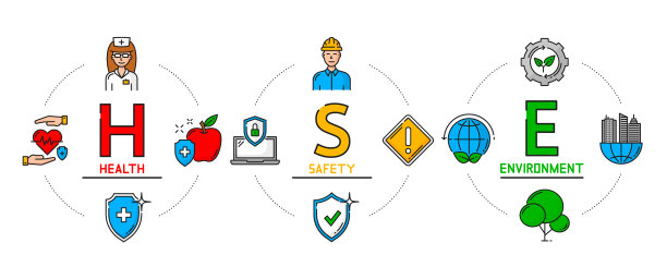 颜色hse象征健康、安全、环境图片下载