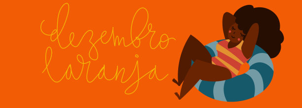 橙色十二月在葡萄牙Dezembro Laranja，巴西的皮肤癌意识运动。手写书法字母，棕色皮肤成年女子日光浴矢量艺术图片下载