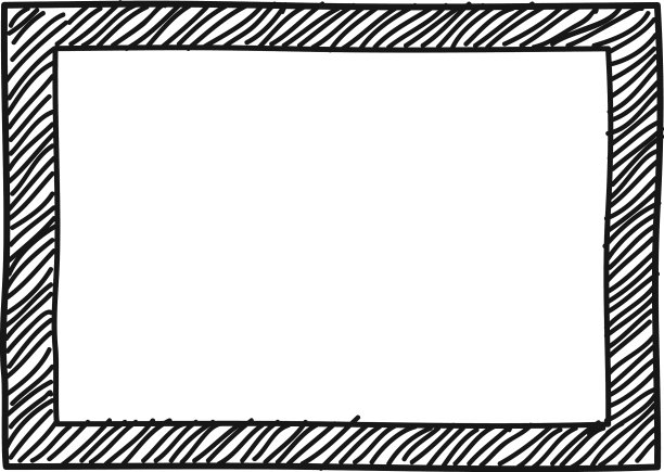 手绘画框蚀刻矩形边框图片下载