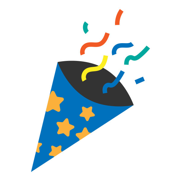 彩纸小号生日图标设计模板矢量孤立的插图图片下载