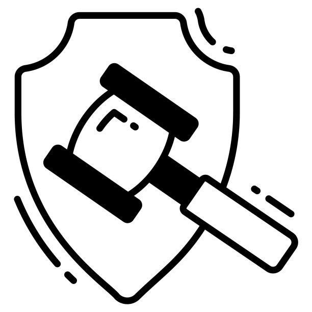 法槌、著作权法与知识产权图标图片下载