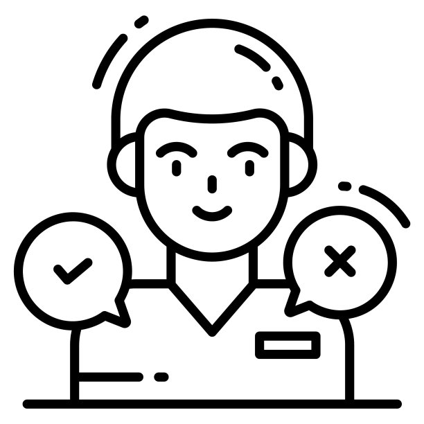 决策图标，调查和反馈，现代矢量插图图片下载