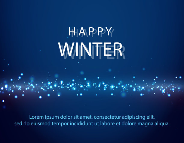 快乐的冬天，飘着雪花图片下载