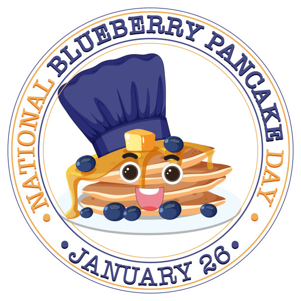 全国蓝莓煎饼日横幅图片下载
