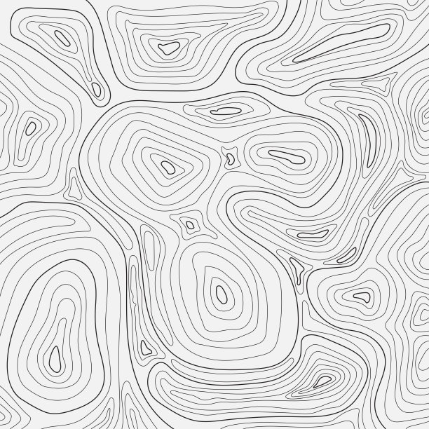 地形等高线地图图案无缝图片下载