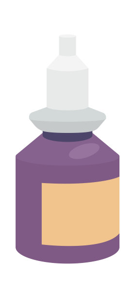 带移液管的医用罐子矢量图图片下载