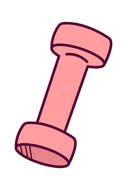 健身哑铃。健康的生活方式。矢量图图片下载