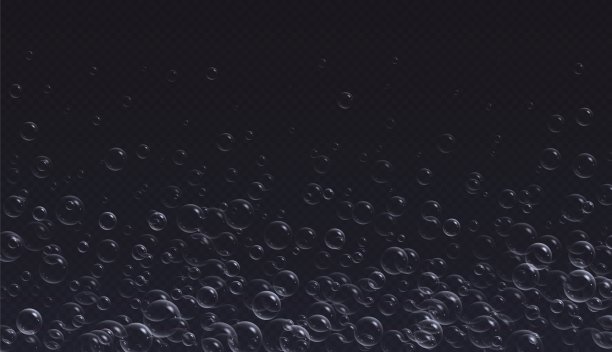 逼真的肥皂泡与彩虹反射，彩虹洗发水泡沫图片下载