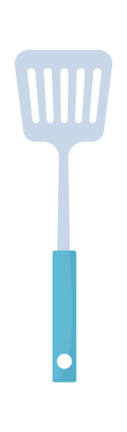 厨房铲厨房用具图标。矢量图图片下载