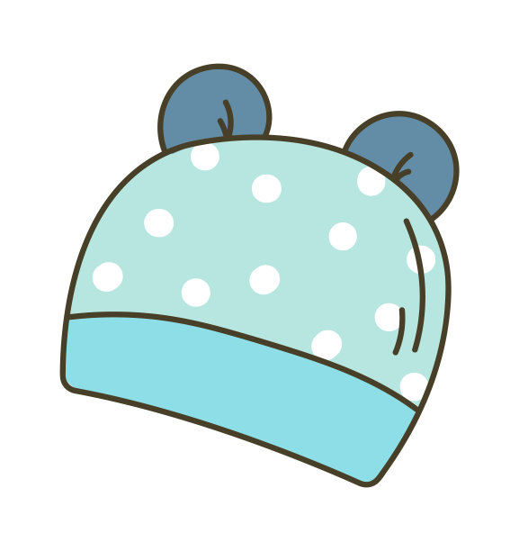 婴儿帽图标。矢量图图片下载