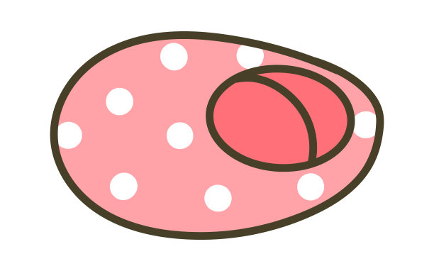 儿童拖鞋鞋。矢量图图片下载