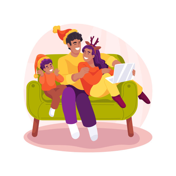 网上购买礼品孤立卡通矢量插图。图片下载