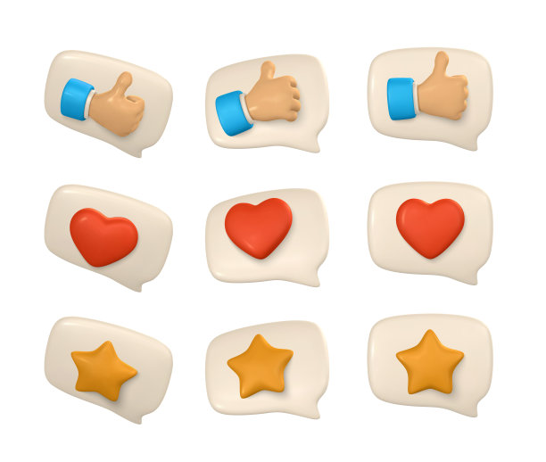 社交媒体和数字营销的概念。演讲充斥着社会偶像。矢量图图片下载