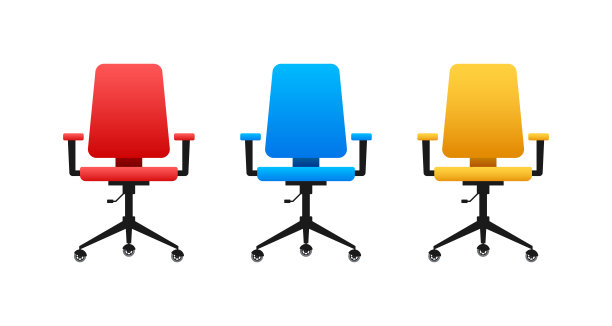 办公椅或办公椅。扶手椅。矢量股票插图。图片下载