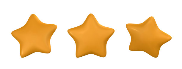 黄色的恒星。顾客评价反馈的概念卡通最小风格。矢量图图片下载
