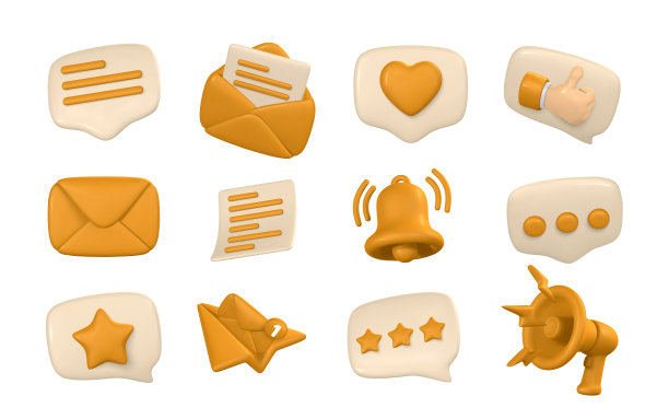 社交媒体和数字营销的概念。带有社会标志的言论泡沫。矢量图图片下载