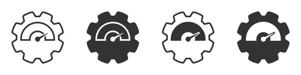 潜在的图标集。工作绩效评估。矢量插图。图片下载